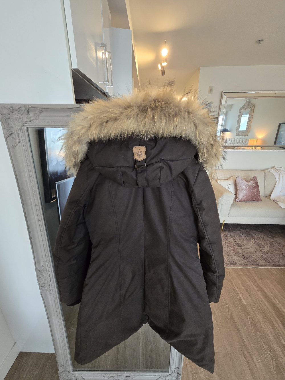 Mackage Parka with Removable Fur-Trim Hood - Picture 5 of 5